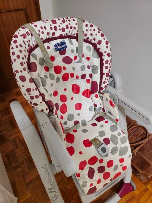 Cadeira de Alimentação CHICCO POLY PROGRESS 5 CHERRY