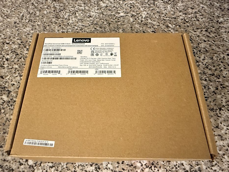 Lenovo ThinkPad USB-C Dock Gen 2 Docking Station 40AY