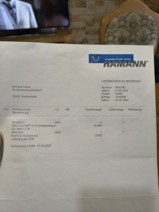 Felgi hamann HM2 8,5j 18ET13