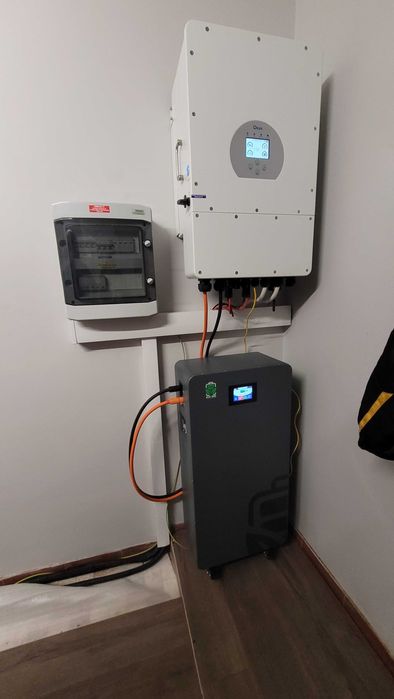 Inwerter falownik hybrydowy DEYE 10 kW + Magazyn energii 15 kWh montaż