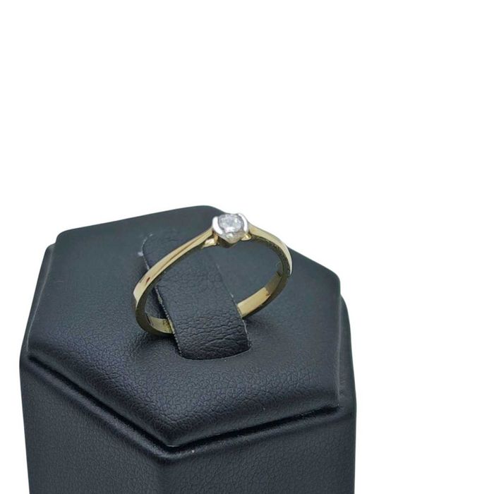 Piękny Złoty Pierścionek 1,27G P585 14K R.12