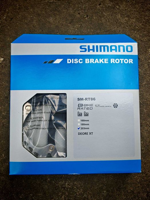 Tarcza hamulcowa Shimano XT RT86 203mm made in Japan!