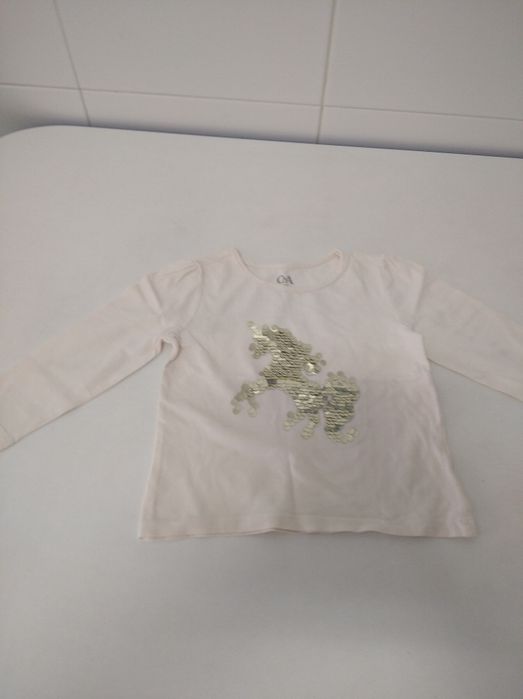 Camisola de menina da C&A tamanho 2 anos