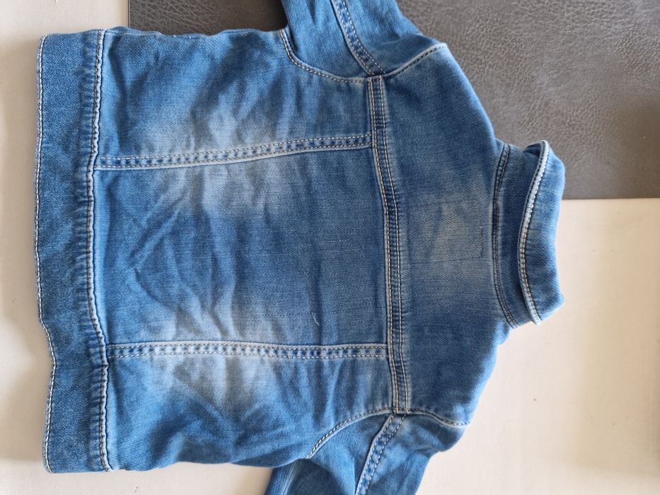 Kurtka 86/92 miękki denim. Jeansowa dla dziewczynki