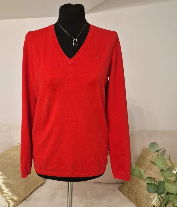 Sweterek czerwony"Tommy Hilfiger ".
