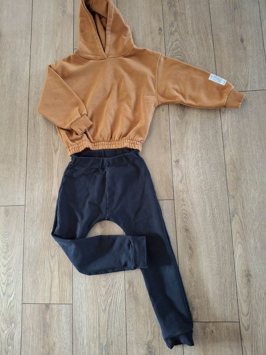 Komplet dres Zara 116 chłopięcy bluza oversize spodnie joggery