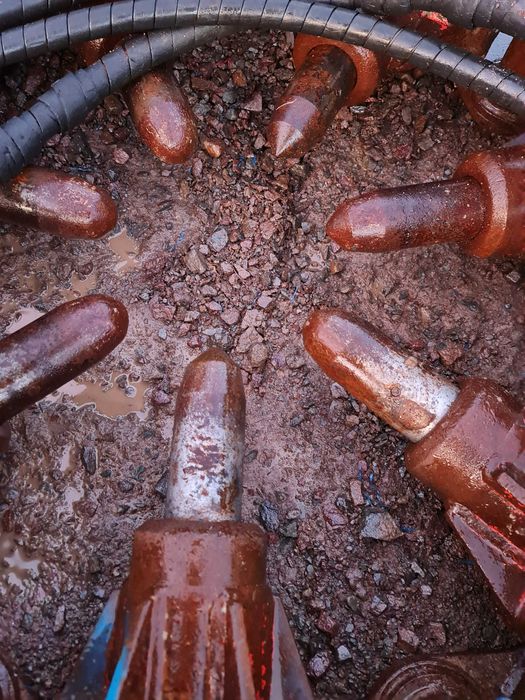 Kruszer do pali CFA betonowych kruszarka zgniatacz palownica kucie