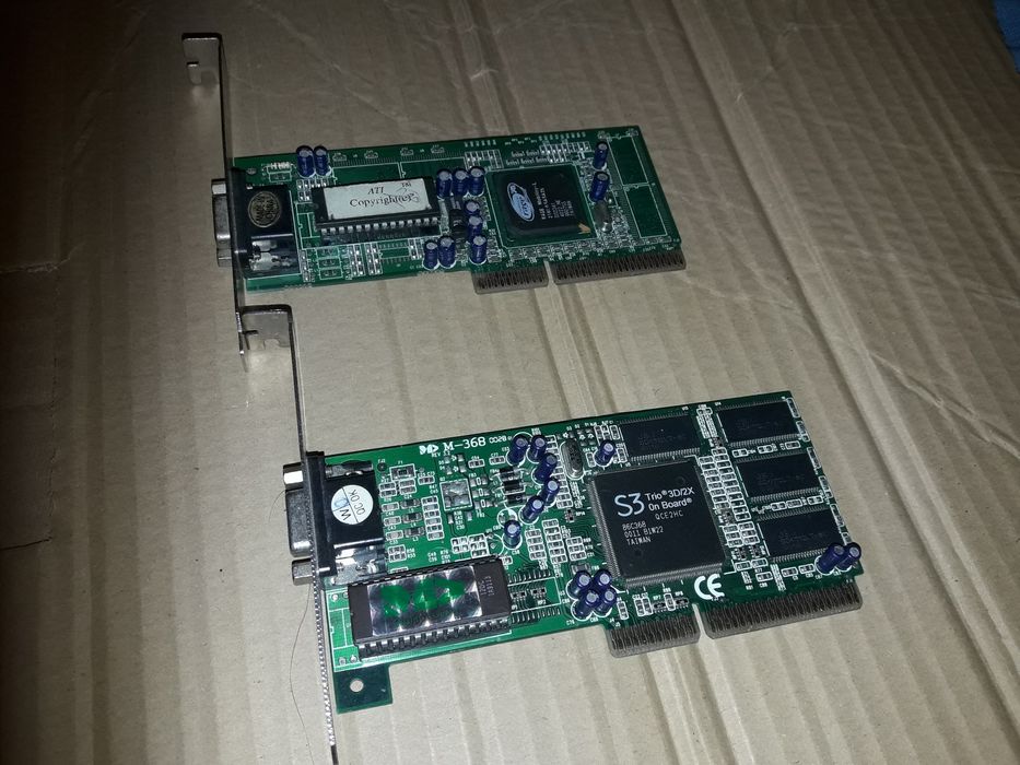 ATI Rage Mobility-L, S3 Trio3D/2X видеокарты,  винтажные, AGP