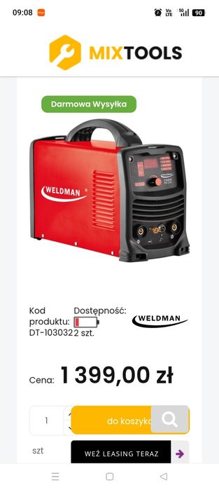 Spawarka Weldman Tiger Tig 210 DC HF Puls