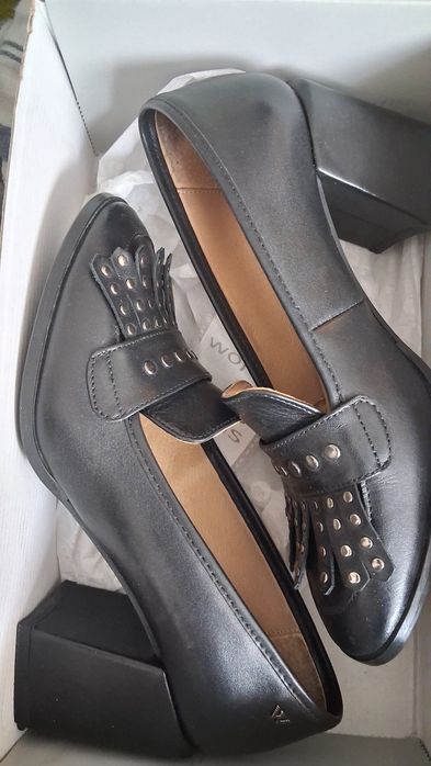 Buty skórzane Wojas wkładka 22.5