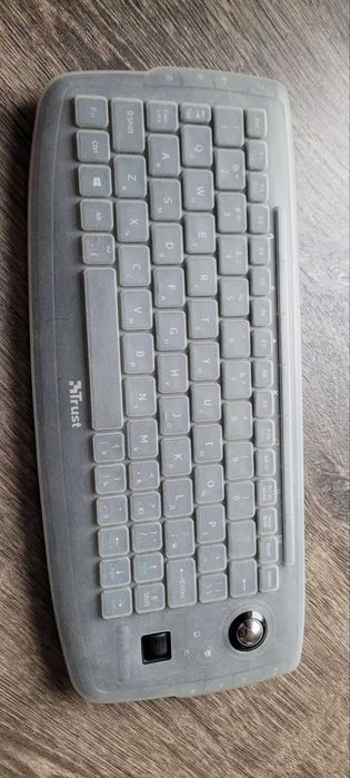 Мультимедійна бездротова мініклавіатура з трекболом для ТВ ПК Android