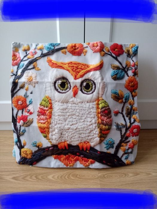 Poszewka sowa na poduszkę
