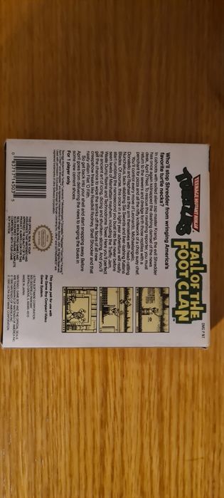 Gameboy classic CIB TMNT jogo Fall of the foot clan