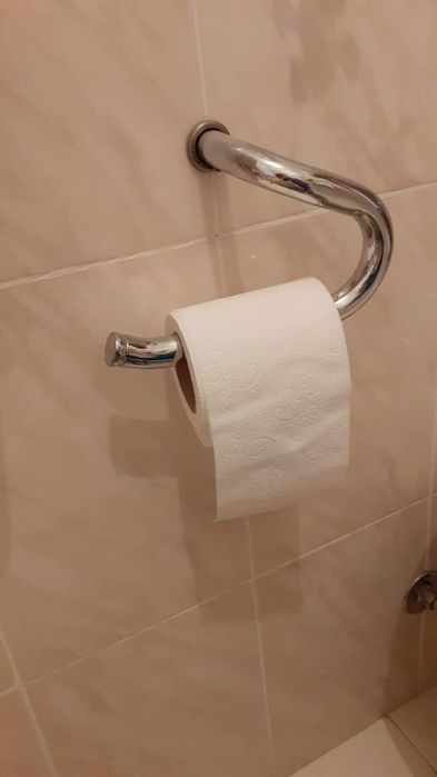 Conjunto toalheiro + espelho p/ casa-de-banho em Inox