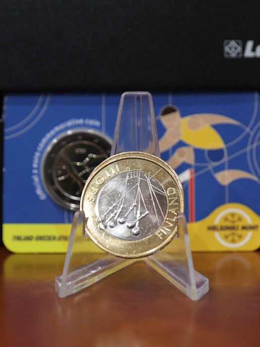 Finlândia Moeda 5€ Bimetálica -2010- Províncias Históricas – Satakunta