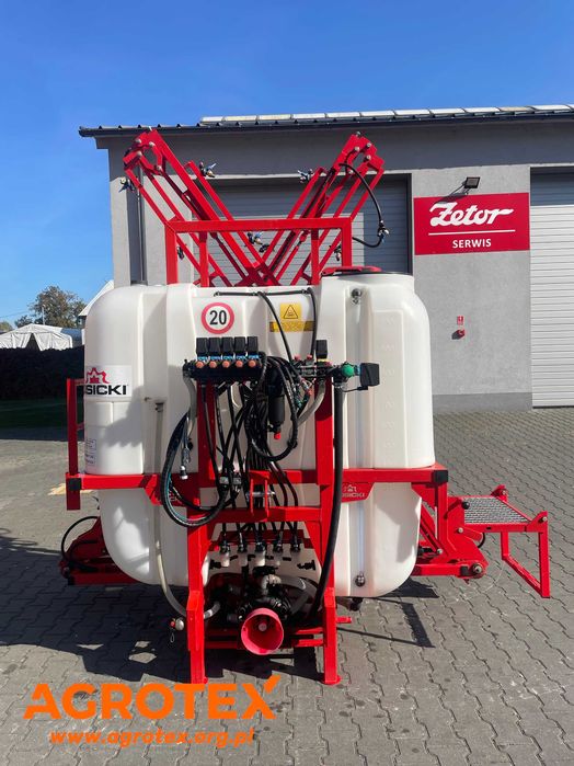 Opryskiwacz Zawieszany LISICKI 1000L/15/3/HYDRO PO35/4/15/3 LANCE ROZKŁADANE HYDRAULICZN