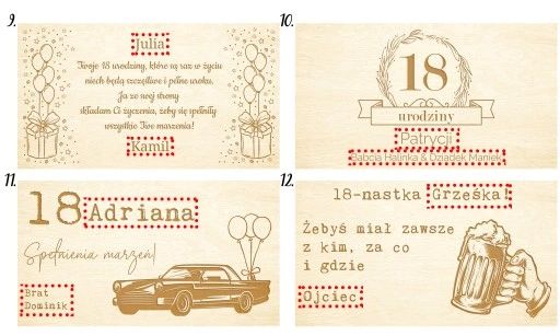 pamiątka na 18 urodziny dla chrześniaka