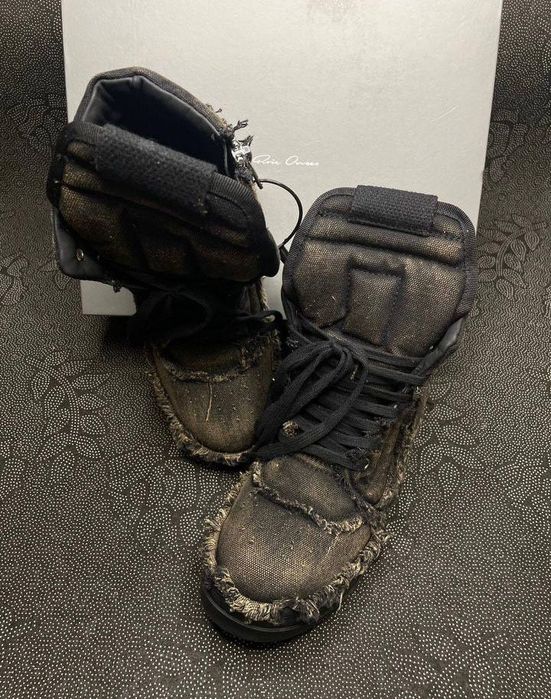Кеды Rick Owens ramones distressed