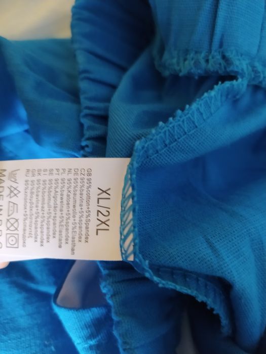 Nowe niebieskie spodenki kieszonki 38/40