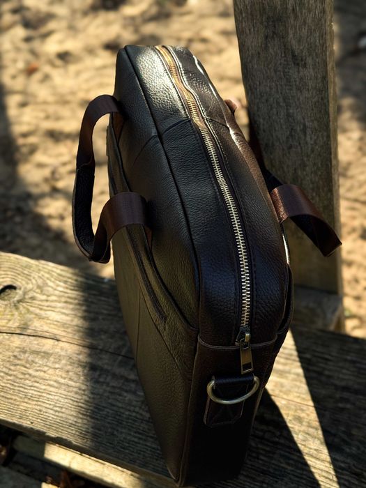 Nowa Torba Skórzana Handmade Praktyczna i Solidna Do Pracy Szkoły