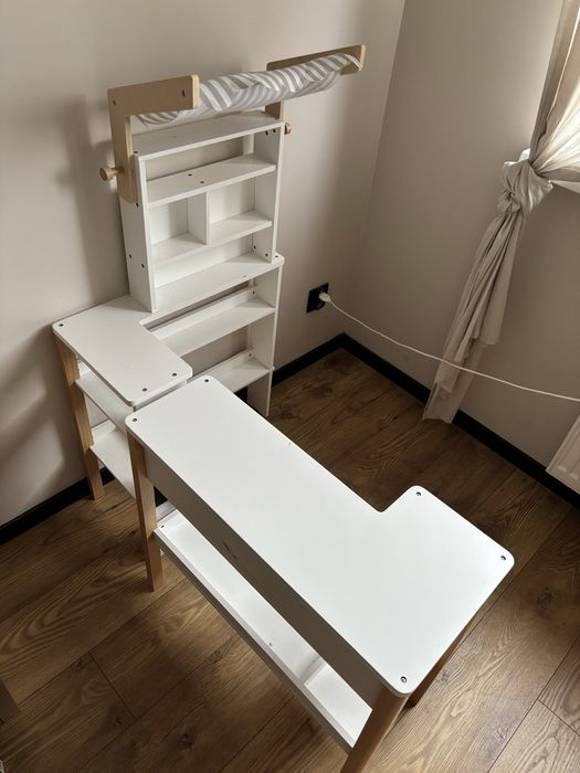 Drewniany sklep supermarket dla dzieci z markizą Fresh Small Foot