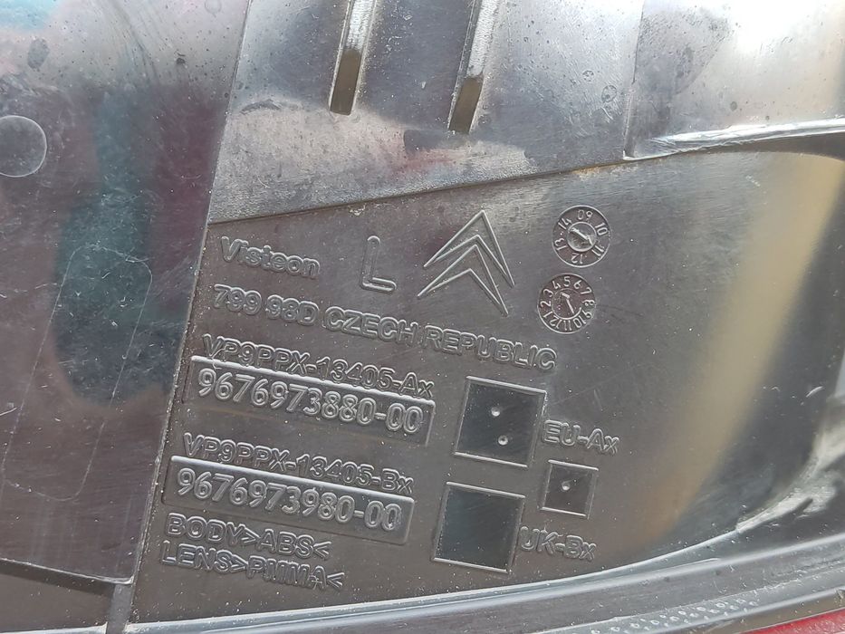 Citroen DS3 2009-2016 Фонарь задний левый 9676973880