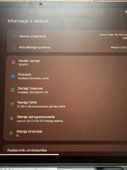 Tablet lenovo Idea Tab Plus Mate Edition