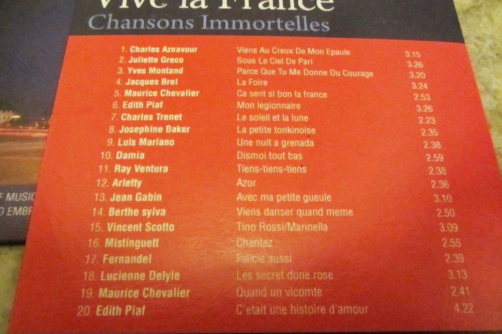 Vive La France CD Vol1 e Vol3