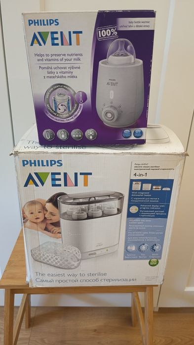Philips Avent zestaw sterylizator i podgrzewacz do butelek
