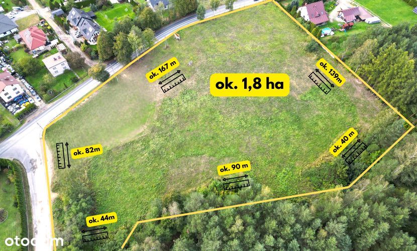 1,8 ha pod zabudowę mieszkaniową - super potencjał inwestycyjny – pohled 2