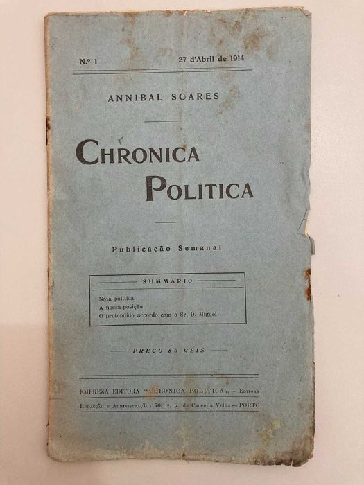 Chronica Politica Annibal Soares 1914