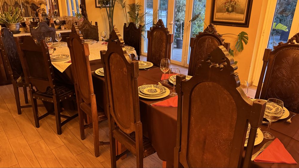 Cadeiras vintage 60 cadeiras em pele