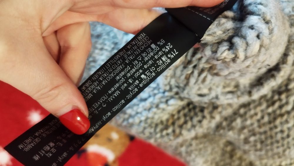 Sweter Zara rozmiar M z domieszką wełny