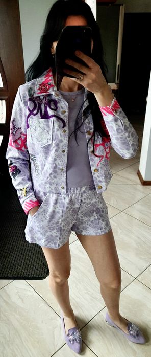 Garnitur damski komplet spodenki I marynarka