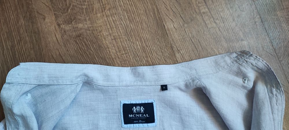 Lniana koszula McNeal – 100% len, rozmiar M