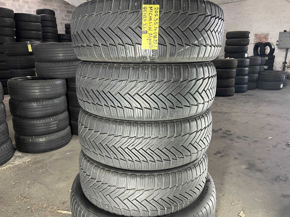GS1126 Зимові шини 205/55r16 Michelin Alpin 6 комплект резина р16