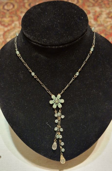 Винтажный Комплект! Колье! и Серьги!  Эмаль 80-90  Германия!