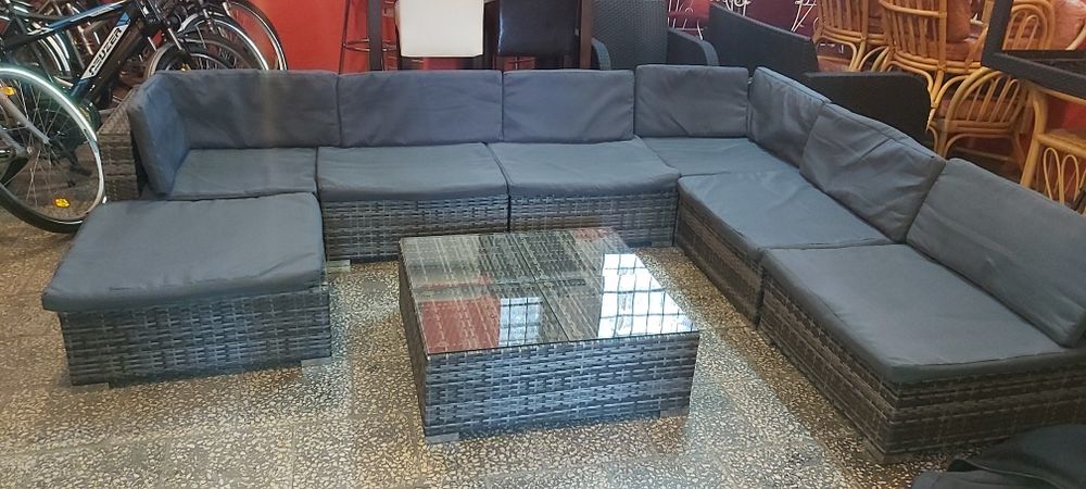 Zestaw ogrodowy tarasowy rattanowy ratan balkon altanka ogród taras