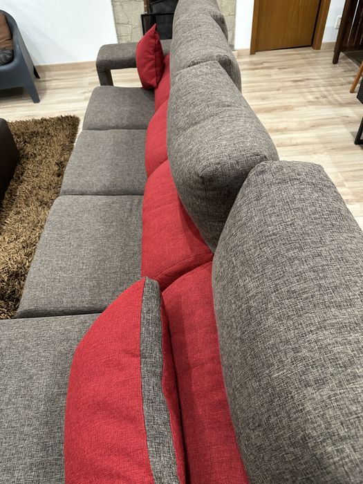 Sofá 3 lugares + chaise-longues