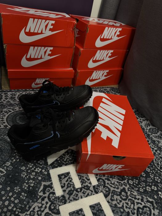 Кроссівки Nike Air Max 90 Оригінал Azure Shadow Black (41-45 розмір)