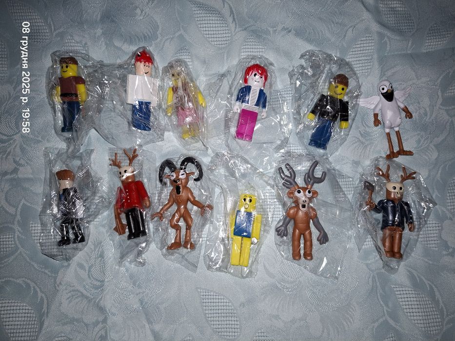 Набор фигурок 12 шт 99 ночей в лесу роблокс олень сова баран диномалыш