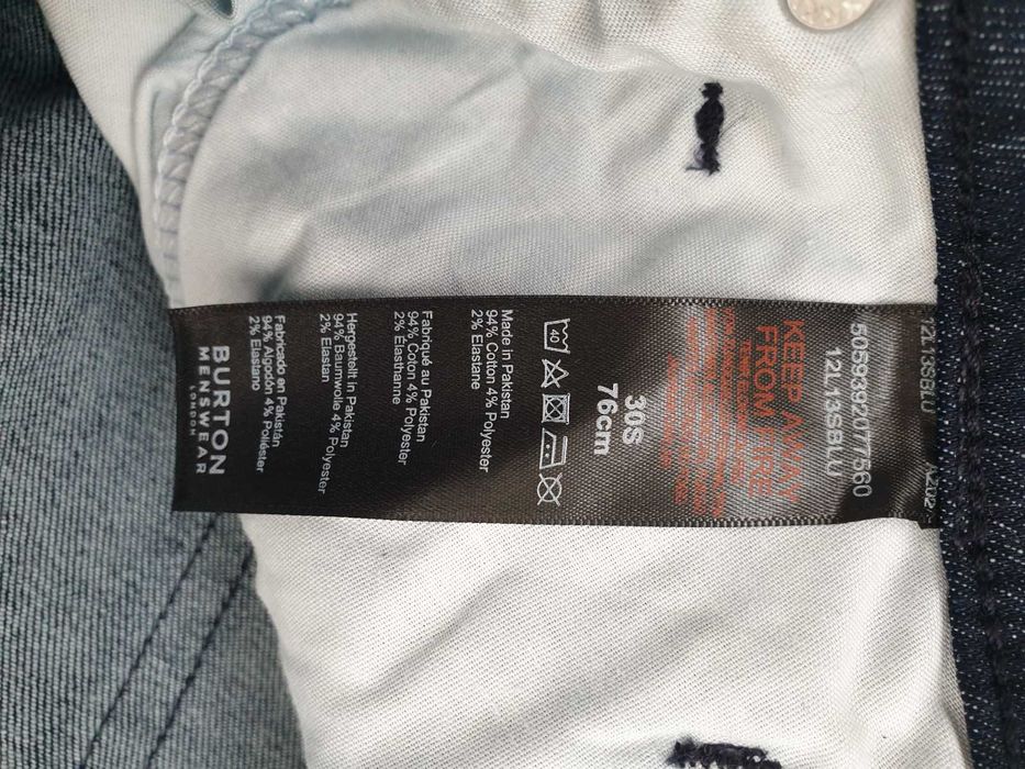 Джинсы мужские.Burton р-р 30.  Оригинал. Новые. Stretch Slim