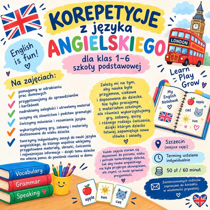 Udzielę korepetycji z języka angielskiego