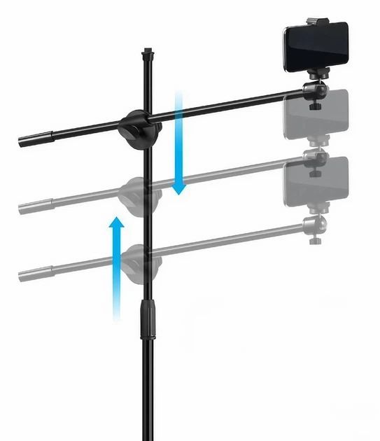 Штатив журавль Универсальный 5 в 1 до 190 см с держателем для телефона