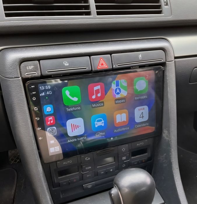Autoradio android Audi A42GB 32GB Carplay Andriod auto com moldura e fichas específicas novos