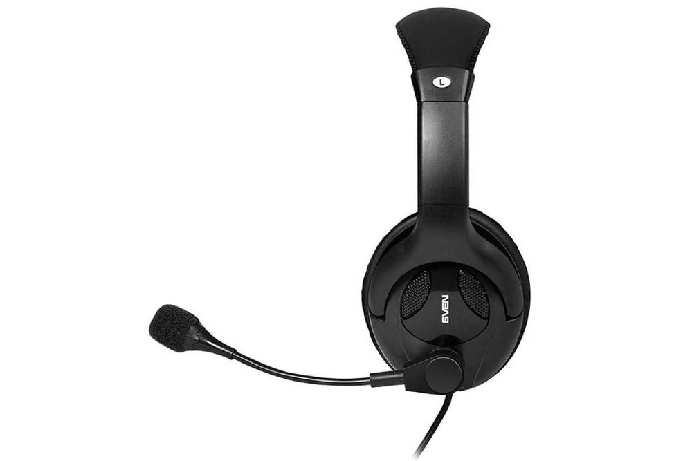 Наушники SVEN AP-675MV с микрофоном черные