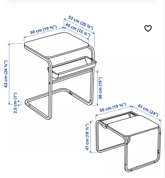 Stolik kawowy/Stolik wielofunkcyjny Ikea Olserod