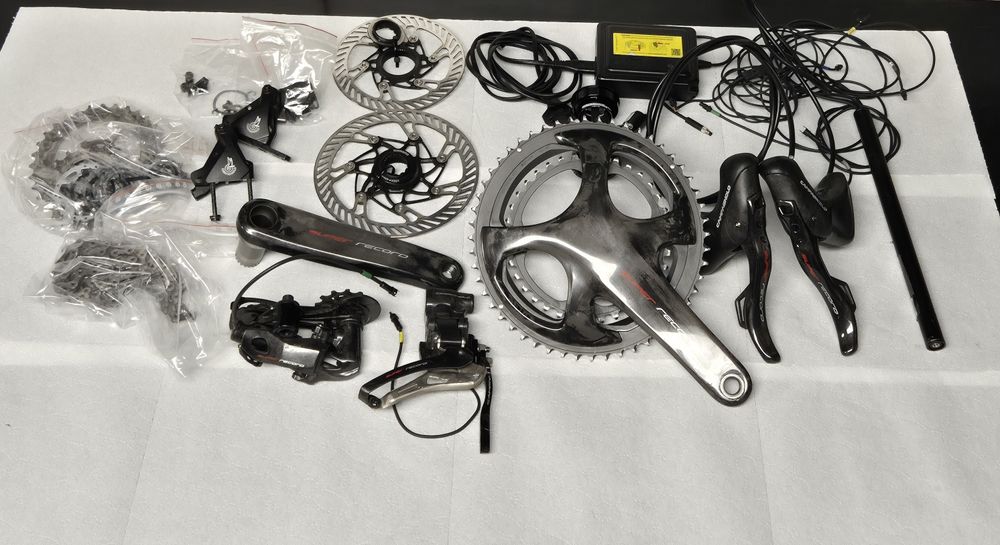 Grupa osprzętu campagnolo super recor eps 12s dis elektryczne carbon