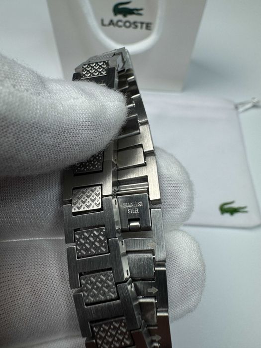 Браслет Lacoste з нержавіючої сталі цепочка лакоста цепь лакосте