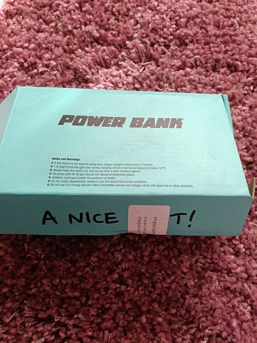 Powerbank 20000 mAh nova preta